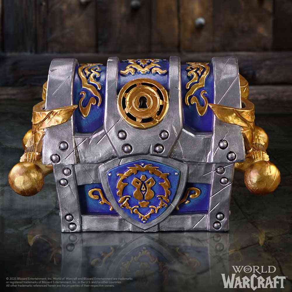 Nemesis Now World Of Warcraft - Alliance War Chest Box Dekorative Schachtel - Mehrfarben